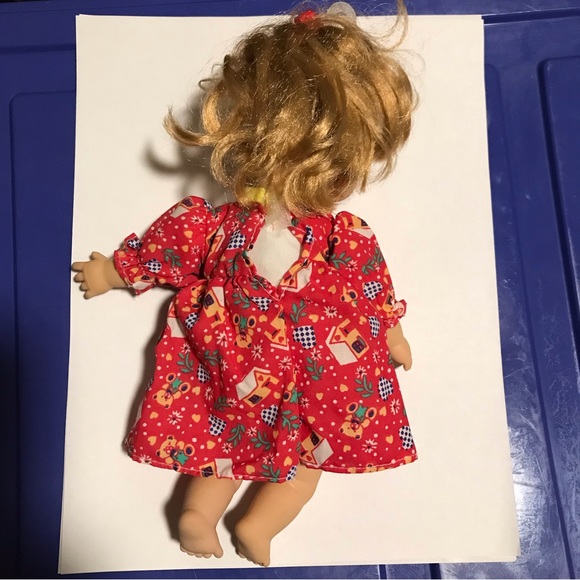 VTG 1990’S WAY OUT TOYS 9” FRECKLES POUT BLONDE PONYTAIL EXPRESSION DOLL - Picture 8 of 16